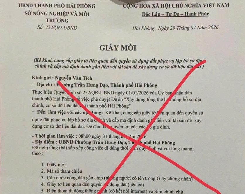 Công an phường Trần Hưng Đạo: Cảnh báo thủ đoạn lừa đảo công nghệ bằng hình thức gửi “Giấy mời”